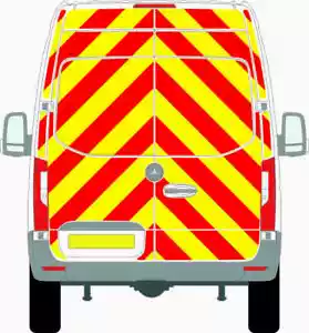 Furgoneta Mercedes Sprinter 2018 + tracción trasera kit Chevron completo prismático capítulo 8 reflectante - Imagen 1 de 2