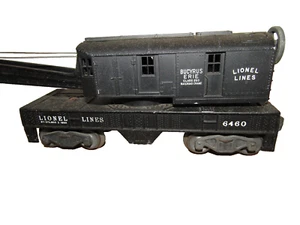 O Gauge Lionel 6460 Erie Wrecker Crane  Unrun Black Postwar - Picture 1 of 18