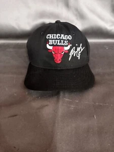 Vintage 1990s Chicago Bulls Michael Jordan 1991 Signature Snap Back Hat - Bild 1 von 5