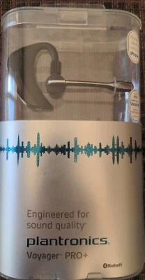 Plantronics Voyager PRO+ Black Ear-Hook Headsets Bluetooth Headset Wireless NEW - Image 1 of 2