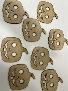 Wooden MDF Engraved pumpkin Bauble Garland - Picture 1 of 1