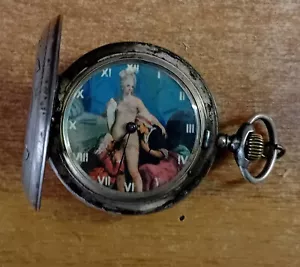 Erotik Russische Taschenuhr " Pegasus" Silber 84, RaR !! - Bild 1 von 7