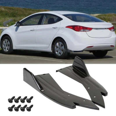 For Hyundai Elantra Coupe Rear Bumper Lip Diffuser Splitter Spoiler Glossy Black Foto 1 de 4