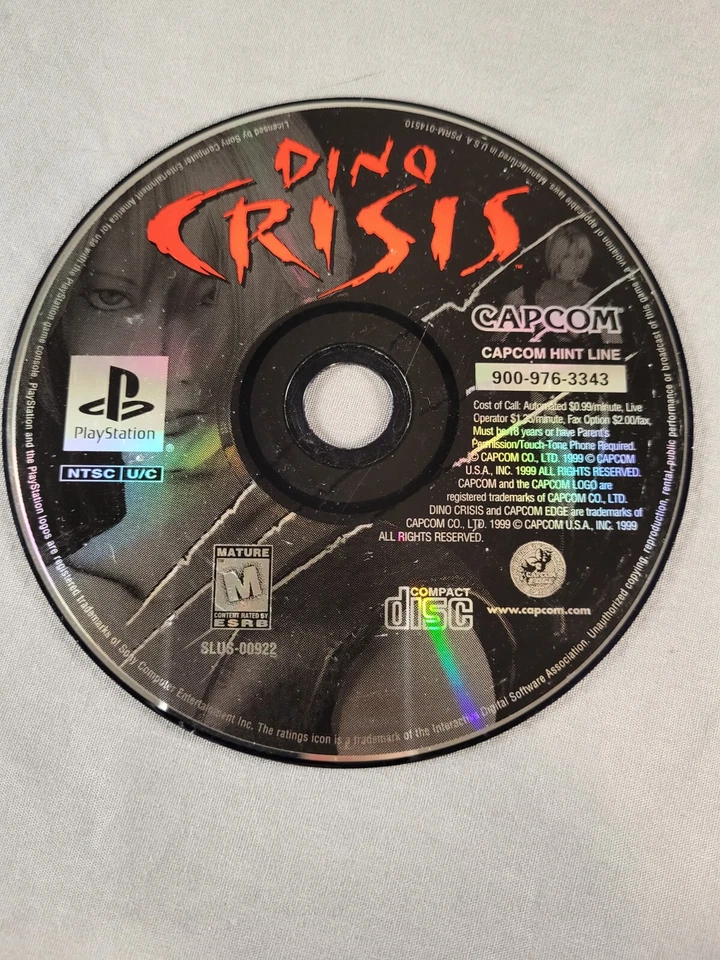 Dino Crisis, PS1, Loose, Authentic! - Image 1 of 1