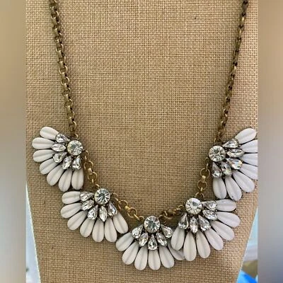 J. Crew Floral Design Statement Necklace - Image 1 of 4