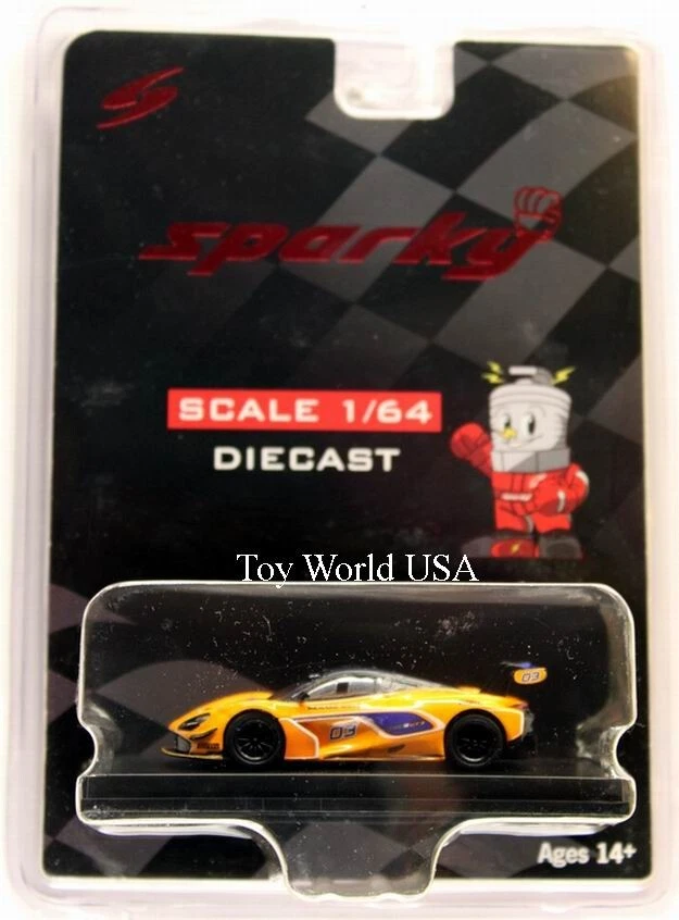 Spark 1/64 McLaren 720s Gt3 2019 #03 Car Model Orange Richard Mille Livery Y175