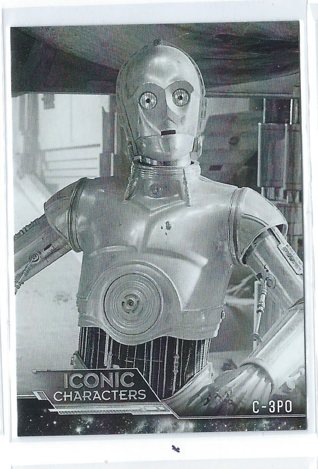 2020 TOPPS STAR WARS ROTJ BLACK AND WHITE ICONIC CHARACTERS IC-6 C-3PO - Image 1 of 1