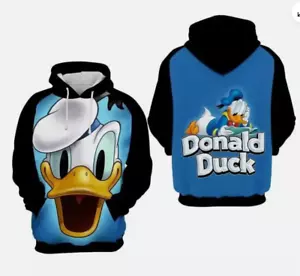 Donald Duck Surprising Face Donald Duck 3D HOODIE HALLOWEEN GIFT CHRISTMAS GIFT - Picture 1 of 3