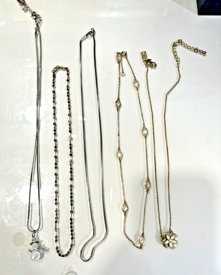 Collar Kate Spade Joyería Cumpleaños REGALO Oro Plata Vacaciones Muñeco de Nieve $300 " Foto 1 de 4