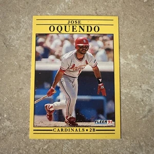 1991 Fleer #640 Jose Oquendo - Bild 1 von 2