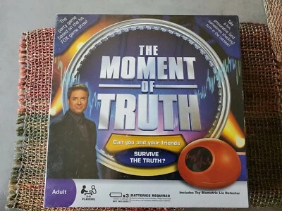 The Moment of Truth Lie Detector board game. SEALED!! NEW!  Adult Party Game - Image 1 of 2