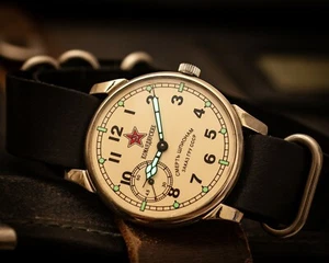 Komandirskie Regulator Aviator Mechanical Wriswatches Vintage Mens Russian watch - Picture 1 of 7