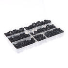 260Pcs/box Rubber O-ring seal Grommet Gasket for Wire Cable Black AssortmeFE