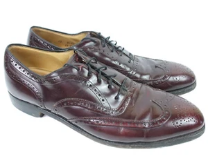 Corona de colección Johnston Murphy para hombre talla 12 A Aristocraft Shell marrón cordobés - Imagen 1 de 12