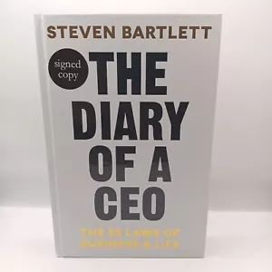 SIGNED The Diary of a CEO by Steven Bartlett Hardback Book First Edition - Picture 1 of 8