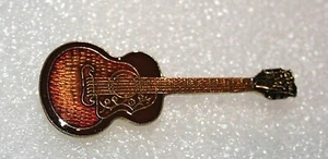 Vtg Gibson Electric Guitar Pop Music Group Rock Band Pin Button 1980s New NOS - Picture 1 of 2