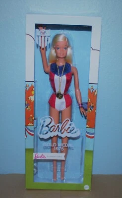 Muñeca Reproducción Barbie MEDALLA DE ORO 1975 OLÍMPICA Atleta TNT Cintura Piernas Flexibles Foto 1 de 4