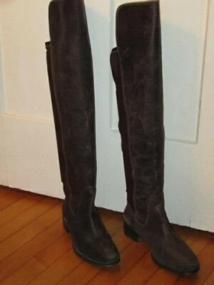 NUEVO SIN ETIQUETAS ANDRE ASSOUS Marrón ANGUSTIADO Gamuza Sobre la Rodilla Botas MUJERES Euro 39 8.5 Foto 1 de 4