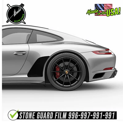 Se adapta a Porsche 911 996 997 991 992 protector de astillas de roca lateral raya de carreras protector de piedra Foto 1 de 4