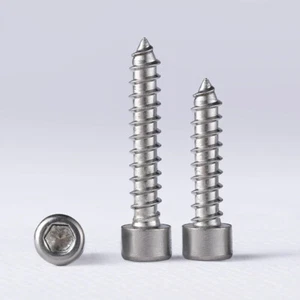 Socket Cap Head Screws 304 Stainless Steel Self-tapping Allen Wood Bolts M4-M6 - Picture 1 of 5