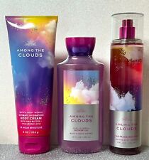 Bath and Body Works Among The Clouds Trio Full Size Mist Body Cream & Shower Gel