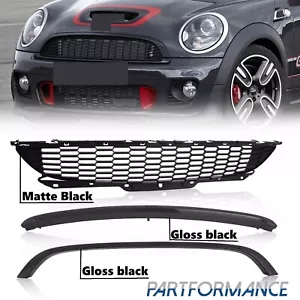  Front Grill Grille W/ Frame For 2007-15 Mini Cooper JCW R55 R56 R57 R58 R59 - Picture 1 of 16