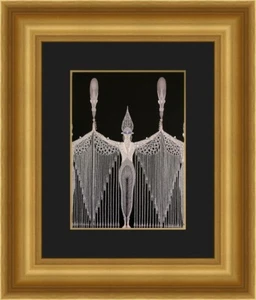 Erte - Les Bijoux de perle Custom Framed Print FREE SHIPPING - Picture 1 of 1