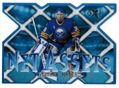 23/24 2023 SKYBOX E-X 2000 DOMINIK HASEK 30 of 30 NA NET ASSETS BUFFALO SABRES - Image 1 of 2