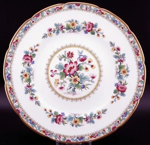 Bellissimo piatto per insalata Coalport Ming Rose bordo smerlato 8" pollici - Foto 1 di 4
