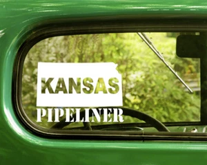 2 KANSAS PIPELINER DECAL Stickers For Car Window Bumper Laptop Truck - Picture 1 of 1