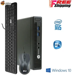 HP 800G1 Mini PC Desktop Computer Intel i5 8GB Ram 512GB SSD Wifi Windows 10 Pro - Picture 1 of 6