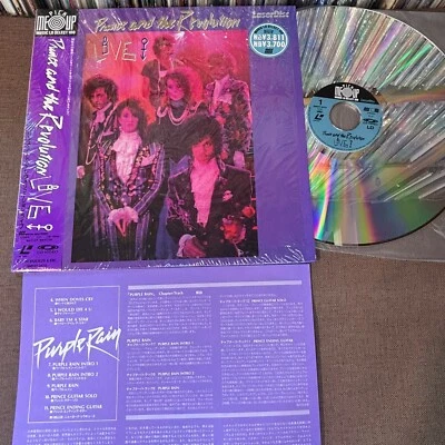 PRINCE & THE REVOLUTION Live JAPAN Laser Disc LD SM037-3472 w/ OBI + INSERT 1990 - Image 1 of 4