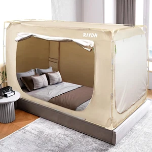 Bed Tent Bed Canopy Twin Size Tents for Adult and Kids- Portable Dream Tent Indo - Picture 1 of 9