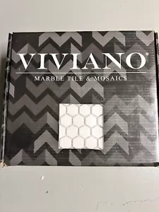 white marble mosaic tiles. 21 Sheets - Picture 1 of 5