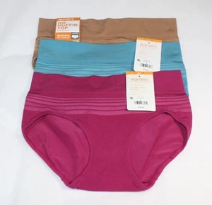 New set/3 WARNER'S no muffin pinching problem SEAMLESS HIPSTER TEAL TAN MAGENTA - Picture 1 of 5