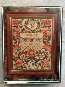 Vintage 1993 Glorifilia Floral Sampler Kit 16.5 x 21.5cm Design 508 - Picture 1 of 2