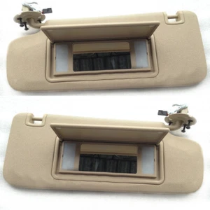 2x For Chevrolet Trax 2014-2018 Car Front Left Right Sun Visor Beige Led Mirror - Picture 1 of 1