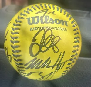 Savannah Bananas 2024 Team signiert offizieller Bananen-Baseball Jackson Olson + mehr. - Bild 1 von 5