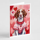 Brittany Spaniel My Valentine Greeting Cards Envelopes Pack 8 DAC5301GCA7P