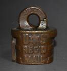 Antique US Reg'd Mail Brass Padlock w Counter - Smith & Egge Co. - Obsolete/Rare
