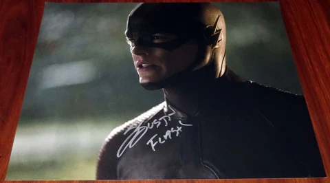 Grant Gustin Signed 11x14 The Flash w/Flash Character Name Exact Proof Cover