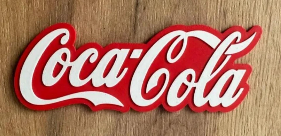Coca-Cola Prop Sign / Plaque 3d Printed Replica Home Decor - Image 1 of 4