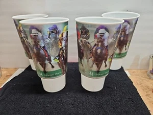Churchill Downs/Kentucky Derby Holographic Plastic Drink Glasses Set Of (4)... - Picture 1 of 12