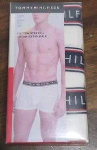3 Tommy Hilfiger Trunks Cotton Stretch 3 Pack Underwear Size X-Large White - Picture 1 of 5