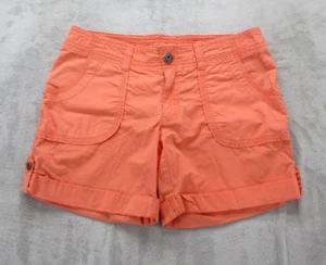 INC International Concepts Chino Shorts Women's 6 Orange Cotton Stretch - Picture 1 of 10