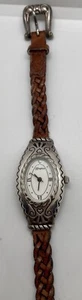 BRIGHTON DAMEN UHR Taos Design Southwestern Style Braun Lederteile/Reparatur - Bild 1 von 5