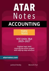 ATAR Notes VCE Accounting Units 3&4 Topic Tests (2025-2027) - Picture 1 of 1
