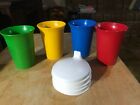 New Tupperware set of 4 bell tumblers and sippy seals