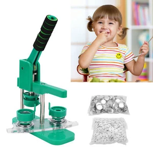 32mm Green Button Maker Machine for Kids - Easy Install Creative Fun - Picture 1 of 20