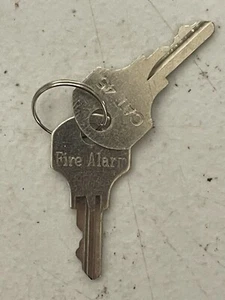 (LOTE DE 2 llaves) CAT45 GE EST Edwards Llave de alarma contra incendios OEM - Imagen 1 de 1